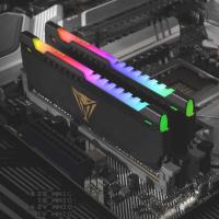 PATRIOT 16GB (2X 8GB) 3200MHz DDR4 DUAL KIT RGB PC RAM VIPER STEEL PVSR416G320C8K