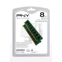 PNY 8GB (2x4GB) 1333 MHZ DDR3 PC3-10666 KUTULU