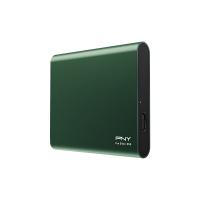 PNY Pro Elite Yeşil 500 GB 1100/700MB/s USB 3.2 Gen 2 Type-C Taşınabilir SSD (PSD0CS2060GN-500-RB)