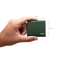 PNY Pro Elite Yeşil 250 GB 1000/320MB/s USB 3.2 Gen 2 Type-C Taşınabilir SSD (PSD0CS2060GN-250-RB)