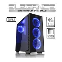 BOOST Powersiz VK-G1007B mid Tower ATX PC Kasası Pencereli Siyah USB 3.0 Gaming