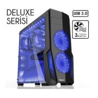PowerBOOST Powersiz JBST-VKG1011S mid Tower ATX PC Kasası Pencereli Siyah USB 3.0 Gaming