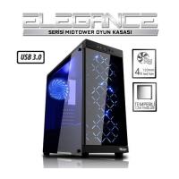 BOOST mid Tower Powersiz Gaming VK-G1006B ATX PC Kasası Pencereli Siyah