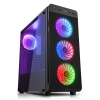 PowerBOOST POWERSIZ VK-G1030RGB GAMING MID-TOWER KASA SİYAH