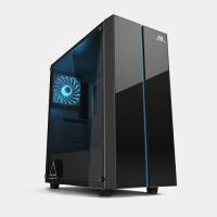 PowerBOOST mid Tower Powersiz Gaming X-53 RGB ATX PC Kasası Pencereli Siyah
