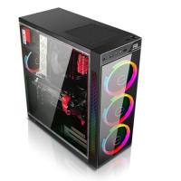PowerBOOST mid Tower Powersiz Gaming VK-C12B ATX PC Kasası Temperli Cam Siyah