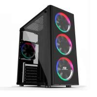 PowerBOOST POWERSIZ VK-G2080C 4X RGB FANLI GAMING MID-TOWER KASA SİYAH