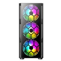 PowerBOOST 650W 80+ VK-D502T 4X LED FANLI GAMING MID-TOWER KASA SİYAH