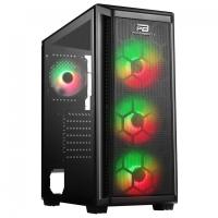 PowerBOOST 650W 80+ APFC VK-T01B 4X RGB FANLI GAMING MID-TOWER KASA