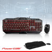 POWERGATE Q USB KM-A7 Trk Multimedia Klavye Optic Mouse Siyah Oyuncu / Aydınlatmalı