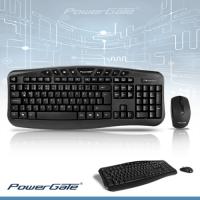 POWERGATE KM-Q5 Kablosuz Q Trk Siyah Multimedya Klavye & Mouse Set