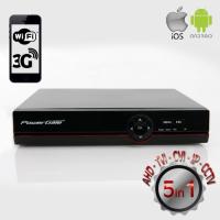 POWERGATE 4in1 8kanal 1080N FLASH-X08 1280x1060 4kanal sesli 1x 6tb AHD,CVI,TVI Kayıt Cihazı HDMI 10/100