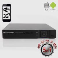 POWERGATE 4in1 16kanal 1080N FLASH-X16 1280x1060 2kanal sesli 1x 6tb AHD,CVI,TVI Kayıt Cihazı HDMI 10/100