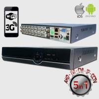POWERGATE 4in1 16kanal 5mp FLASH-B16 1920x1080 1kanal sesli 1x 8tb AHD Kayıt Cihazı HDMI 10/100