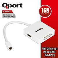 QPORT Q-MDP03 1 port miniDP Port & HDMI,DVI,DP Port Adaptör