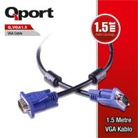 QPORT 5metre Q-VGA5 15pin erkek VGA 15pin erkek VGA Görüntü Kablosu