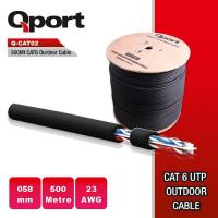 QPORT CAT6 Utp 23AWG 500m Outdoor Kablo / Pense Hediye Q-CAT02