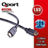 QPORT HDMI 1.5metre Q-HDMI1.5 HDMI HDMI 1.4v Kablo 3D