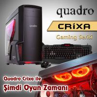 QUADRO CRiXA CGA05Ti 24121F Ci5 2400 3.10Ghz 12GB 1TB 2GB GTX750Ti Freedos Gaming Masaüstü Bilgisayar