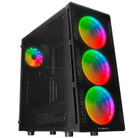 RAMPAGE 500W X-CORE 4-FANLI GAMING MID-TOWER PC KASASI