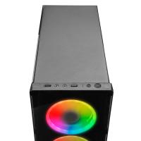 RAMPAGE 500W X-CORE 4-FANLI GAMING MID-TOWER PC KASASI
