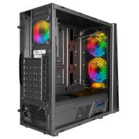 RAMPAGE 500W X-CORE 4-FANLI GAMING MID-TOWER PC KASASI