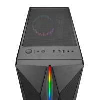 RAMPAGE 600W 80+ BRONZE SHAKE 4-RGB FANLI GAMING MID-TOWER PC KASASI