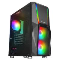 RAMPAGE 600W 80+ BRONZE X-FORCE 3-RGB FANLI GAMING MID-TOWER PC KASASI
