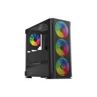 RAMPAGE 650W 80+ BROZNE TRAPPER 4-RGB FANLI GAMING MID-TOWER PC KASASI
