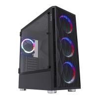 RAMPAGE 650W 80+ BRONZE X-HORSE 4-FANLI GAMING MID-TOWER PC KASASI