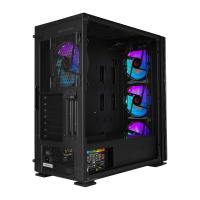 RAMPAGE 700W 80+ BRONZE HECTORA GLASS 4-ARGB FANLI GAMING MID-TOWER PC KASASI