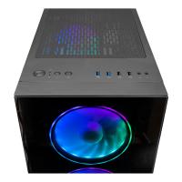 RAMPAGE 700W 80+ BRONZE HECTORA GLASS 4-ARGB FANLI GAMING MID-TOWER PC KASASI
