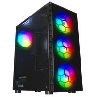RAMPAGE 700W 80+ BRONZE REDSKY 4-RGB FANLI GAMING MID-TOWER PC KASASI