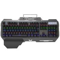 RAMPAGE KB-R89 EAGLE USB Q Trk Led Aydınlatmalı Mekanik Mavi Switch Bilek Destek Pad'li Siyah/Gri Gaming Klavye