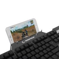 RAMPAGE KB-R89 EAGLE USB Q Trk Led Aydınlatmalı Mekanik Mavi Switch Bilek Destek Pad'li Siyah/Gri Gaming Klavye
