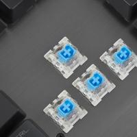 RAMPAGE KB-R89 EAGLE USB Q Trk Led Aydınlatmalı Mekanik Mavi Switch Bilek Destek Pad'li Siyah/Gri Gaming Klavye