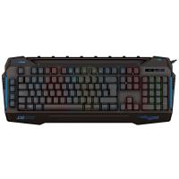 RAMPAGE KB-R63 STAGE USB Q Trk RGB Led Aydınlatmalı Sese Duyarlı Işıklı USB + Ses Mik Çıkışlı Siyah Gaming Klavye