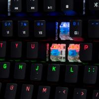 RAMPAGE KB-R17 Raptor USB Q Trk Led Aydınlatmalı Mavi Switch Alüminyum Gövde Siyah Gaming Klavye