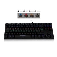 RAMPAGE KB-R17 Raptor USB Q Trk Led Aydınlatmalı Mavi Switch Alüminyum Gövde Siyah Gaming Klavye