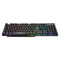 RAMPAGE KB-R88 GAMEZONE USB Q Trk RGB Led Aydınlatmalı Mekanik Hisli Alüminyum Gövde Bilek Destek Pad'li Siyah Gaming Kl