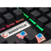 RAMPAGE MECONY R8 Semi USB Q Eng RGB Led Aydınlatmalı Mekanik Mavi Switch Siyah Gaming Klavye