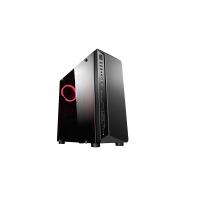 RAMPAGE mid Tower 600W Gaming SHADOW ATX PC Kasası Temperli Cam Siyah