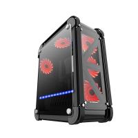 RAMPAGE mid Tower Powersiz Gaming CASTLE ATX PC Kasası Temperli Cam Siyah
