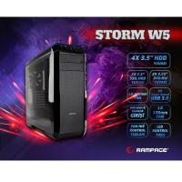 RAMPAGE mid Tower Powersiz Gaming STORM W5 ATX PC Kasası Pencereli Siyah