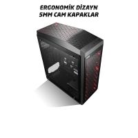 RAMPAGE POWERSIZ PHANTOM 2X-LED Fanlı Mid-Tower Gaming PC Kasası