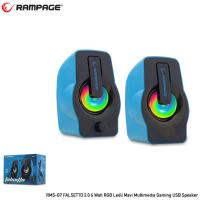RAMPAGE RMS-G7 Falsetto 1+1 USB Mavi 6w Hoparlör RGB Ledli