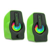 RAMPAGE RMS-G7 Falsetto 1+1 USB Yeşil 6w Hoparlör RGB Ledli