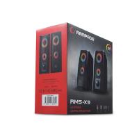 RAMPAGE RMS-X9 1+1 USB Siyah 6w Hoparlör RGB Ledli