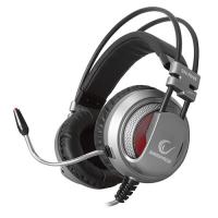 RAMPAGE SN-RW6 RAPTOR 7.1 Surround USB Led Aydınlatma Gümüş/Siyah Titreşimli Gaming Mikrofonlu Kulaklık