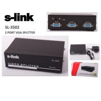 S-LINK 2port SL-3502 2x 15pin DSub 1920x1440 350mhz Vga,Video Splitter